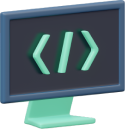 Pantalla de PC con Codigo